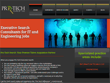 Tablet Screenshot of pro-techsearch.com